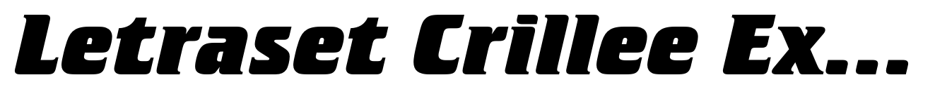 Letraset Crillee Extra Bold Italic
